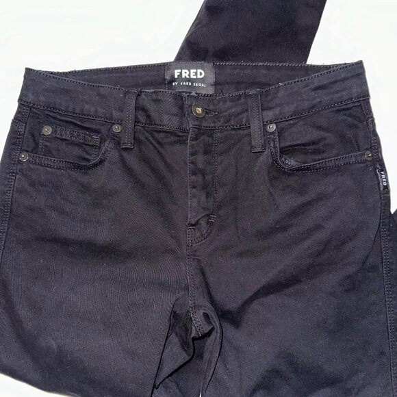 Fred by Fred Segal Womens Black Skinny Pants Size 28 Made in USA - Picture 2 of 12